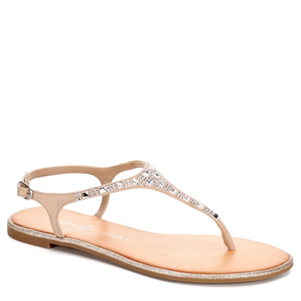 Beige Chinese Laundry Womens Cain Flat 