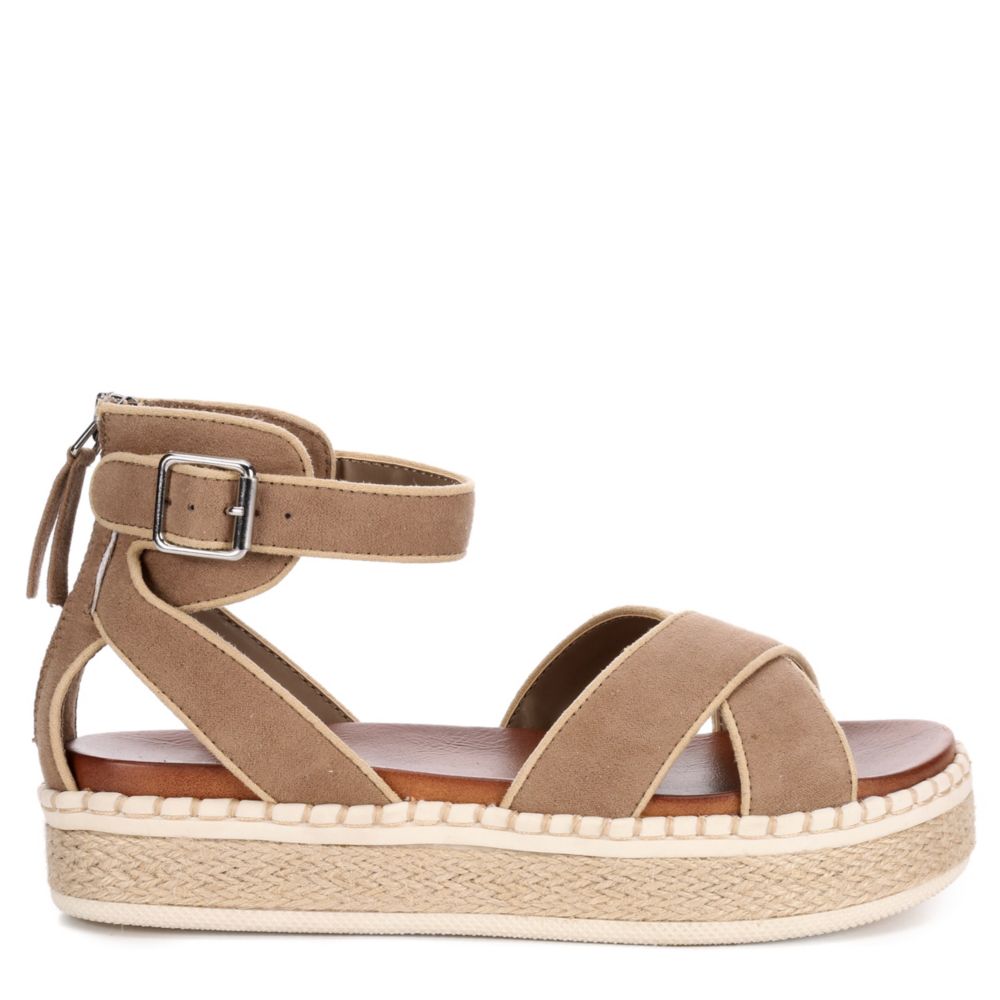 MIA Womens Vita Platform Sandal - STONE