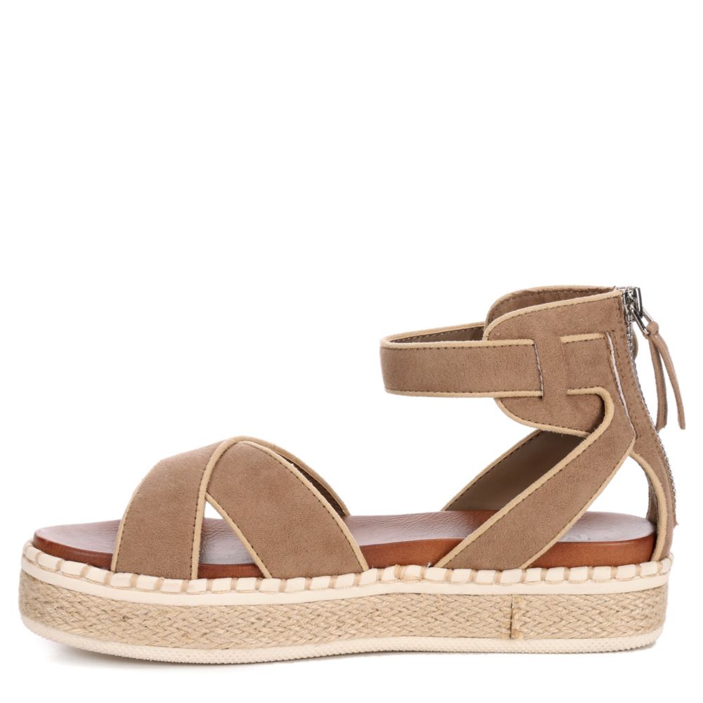 MIA Womens Vita Platform Sandal - STONE