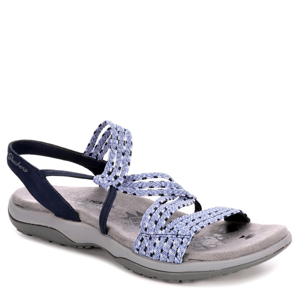 SKECHERS MODERN Womens Reggae Slim Stretch Appeal Sandal - NAVY