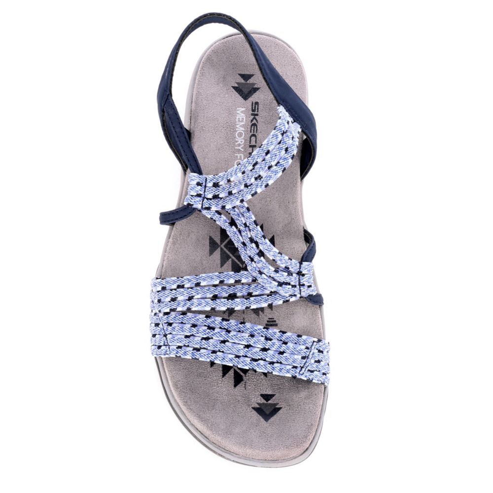 SKECHERS MODERN Womens Reggae Slim Stretch Appeal Sandal - NAVY