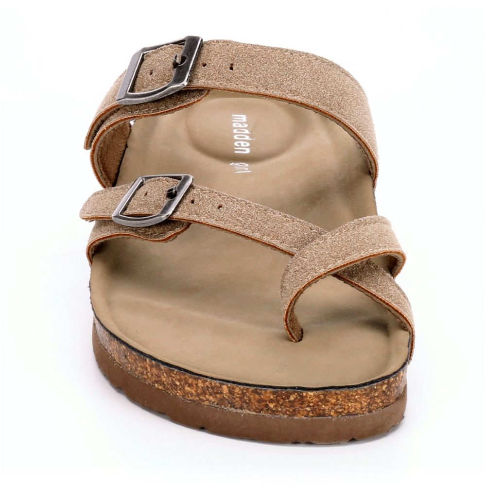 madden girl bryceee sandal pewter