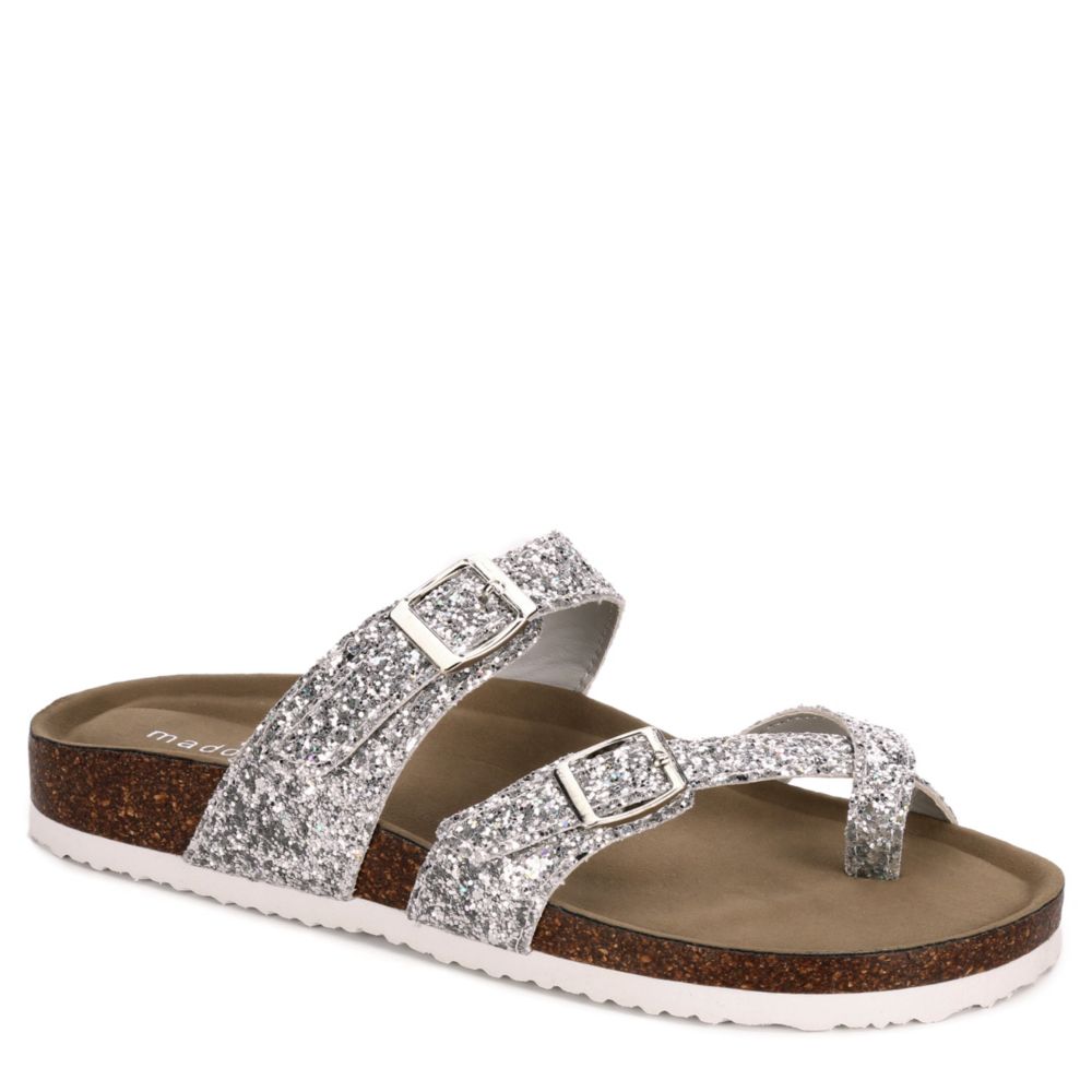 madden girl silver sandals