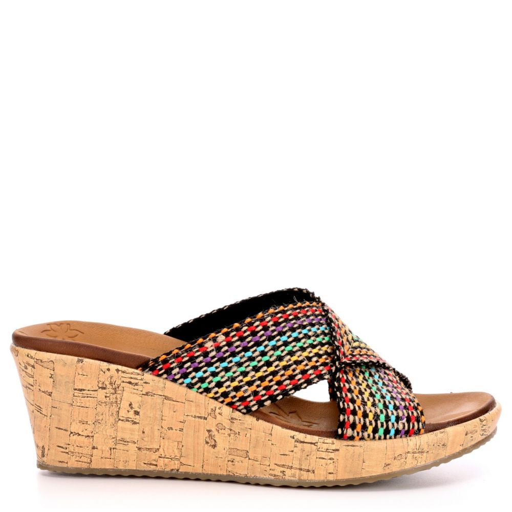 Womens Beverlee Delighted Wedge Slide Sandal