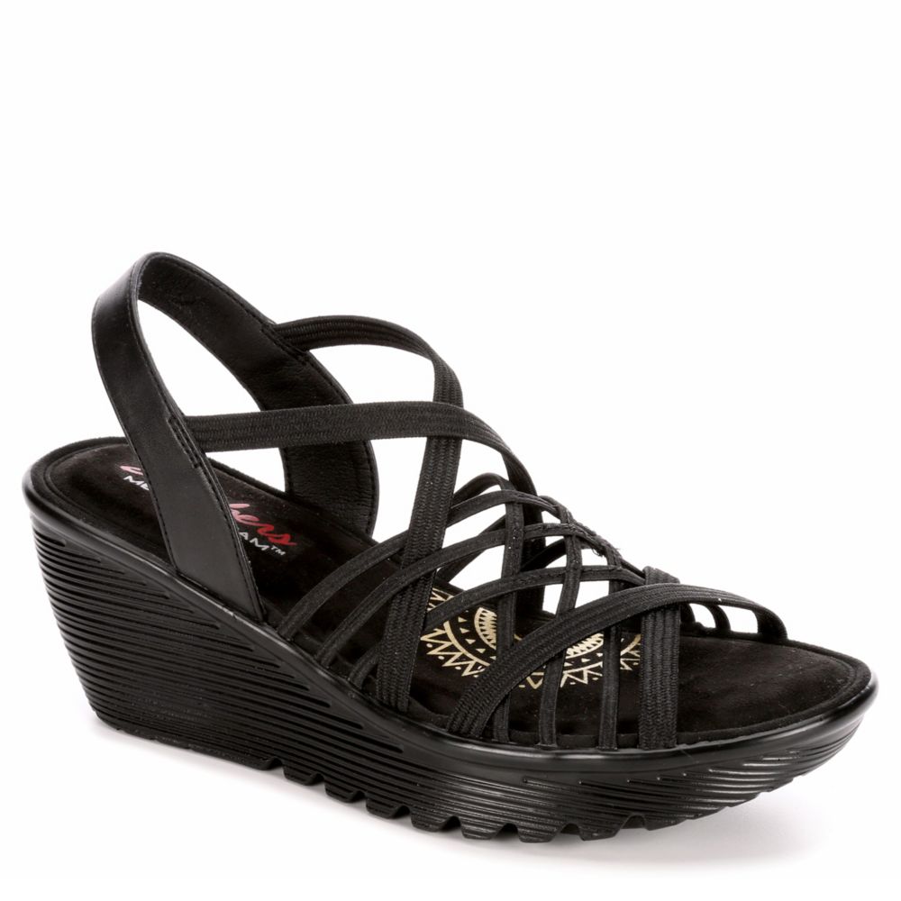 skechers parallel wedge sandals