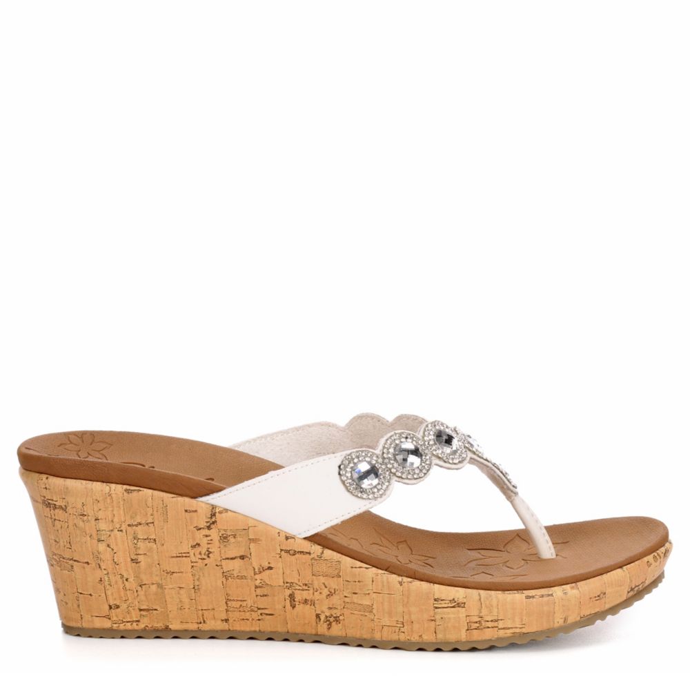 Womens Beverlee Bizzy Babe Wedge Flip Flop Sandal