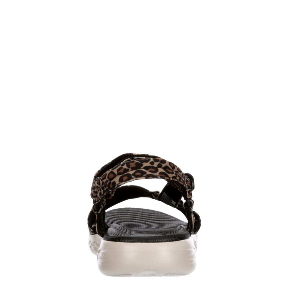 SKECHERS Womens On-the-go 600 Sandal - LEOPARD