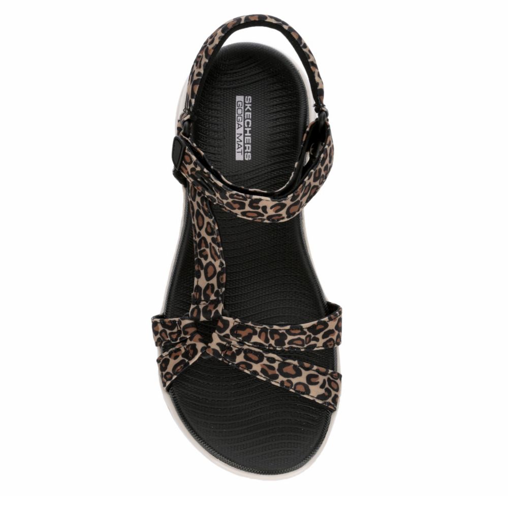 SKECHERS Womens On-the-go 600 Sandal - LEOPARD