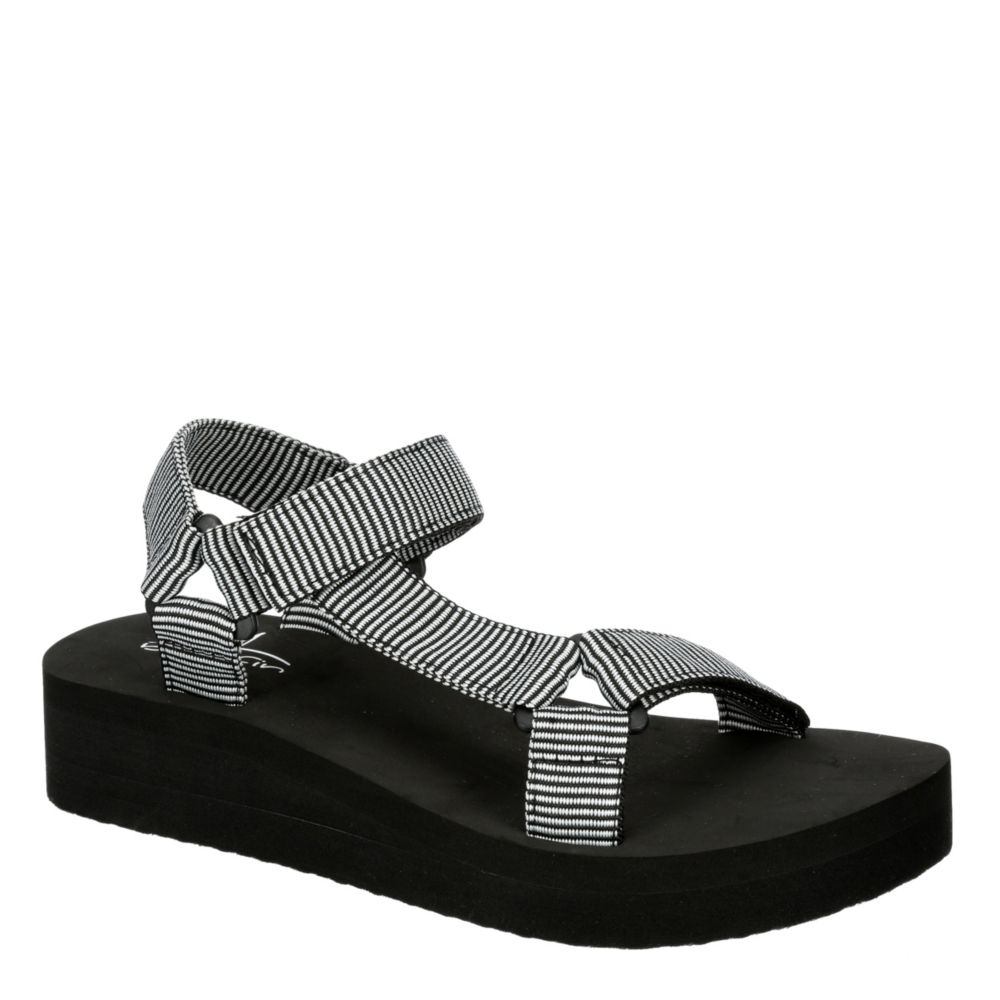 BLUEFIN Womens Sarasota Casual Sandal - BLACK