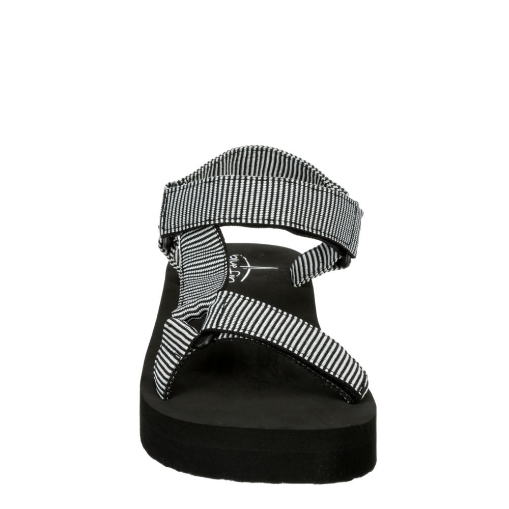 BLUEFIN Womens Sarasota Casual Sandal - BLACK