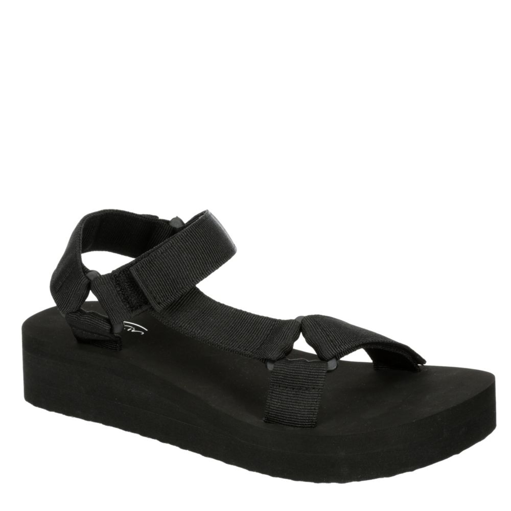 black casual sandals