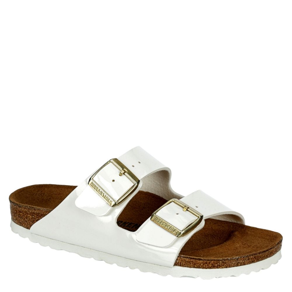BIRKENSTOCK Womens Arizona Slide Sandal - WHITE