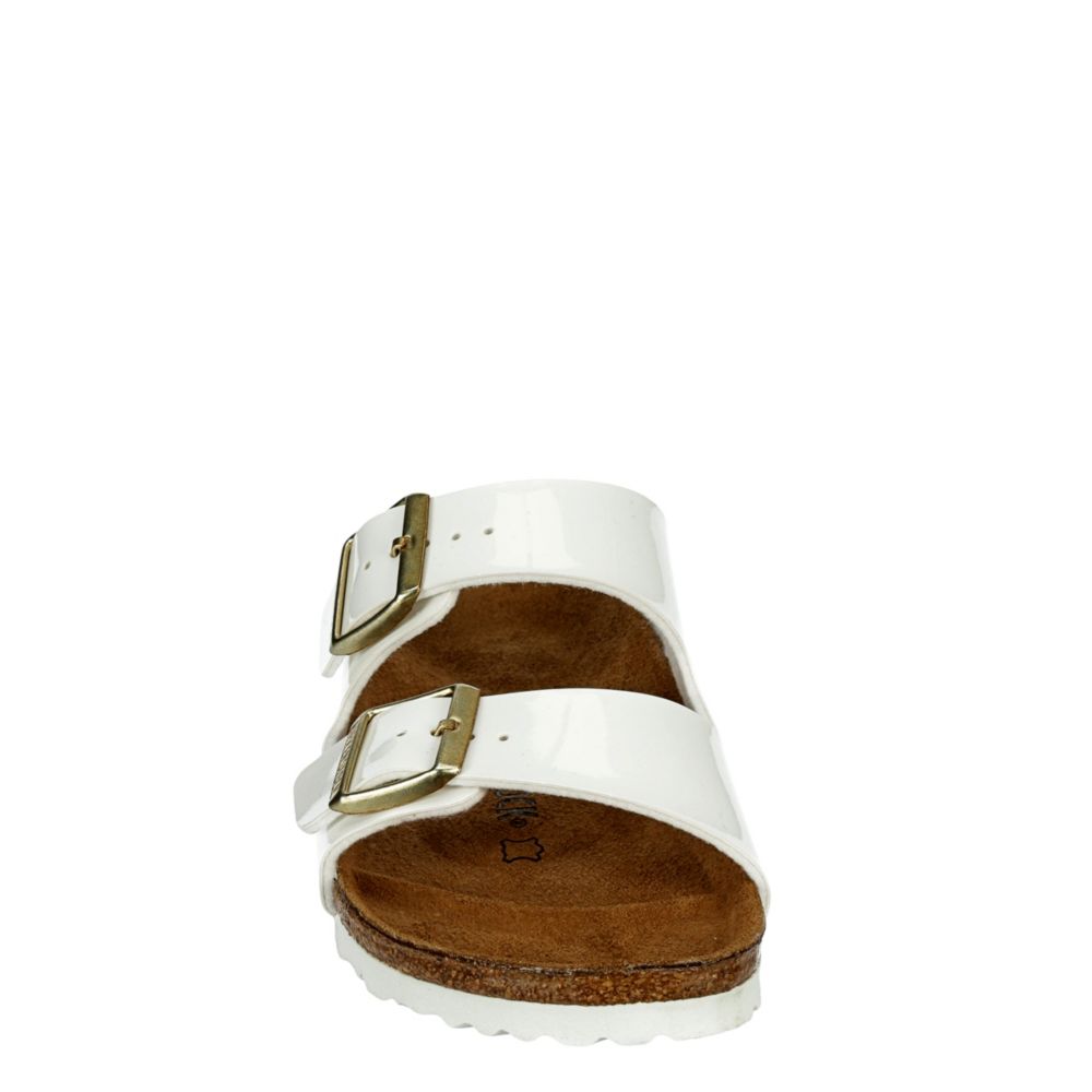 BIRKENSTOCK Womens Arizona Slide Sandal - WHITE