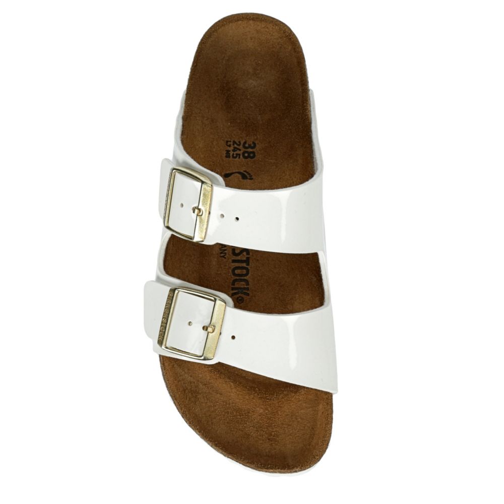 BIRKENSTOCK Womens Arizona Slide Sandal - WHITE
