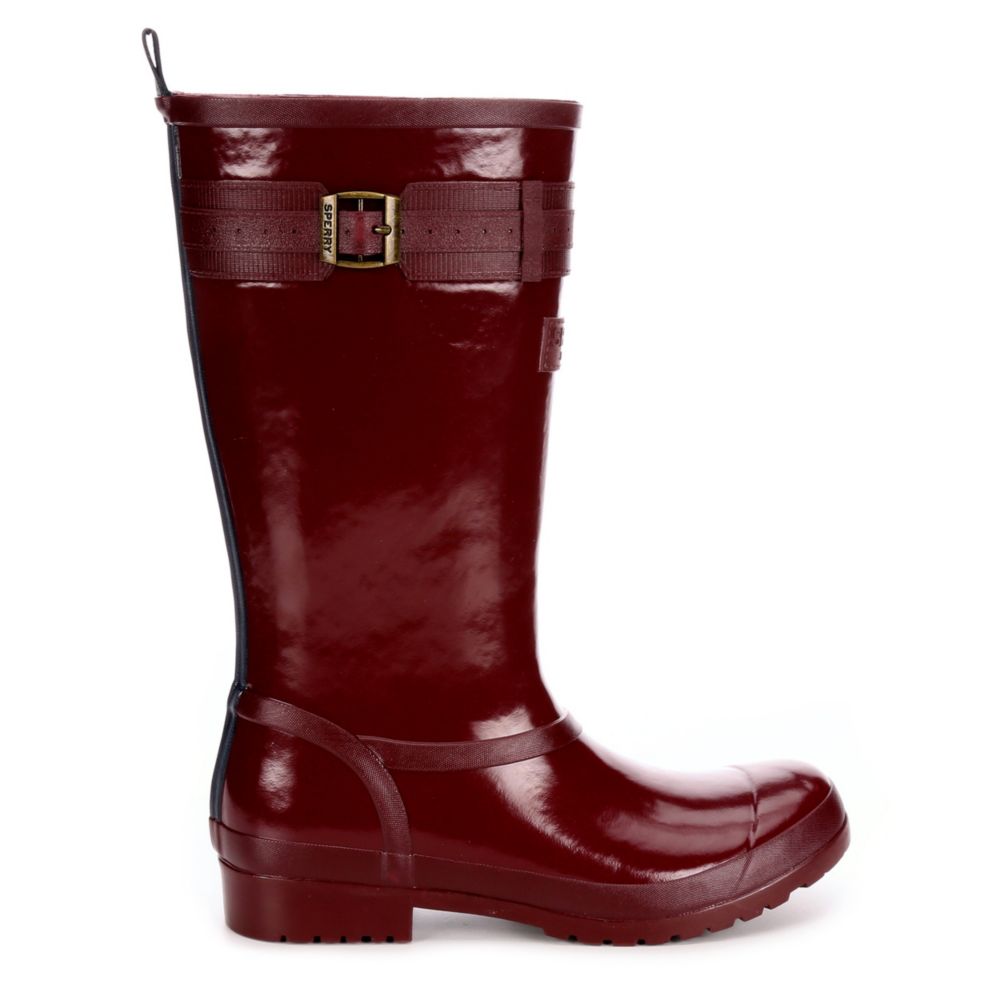 sperry red rain boots