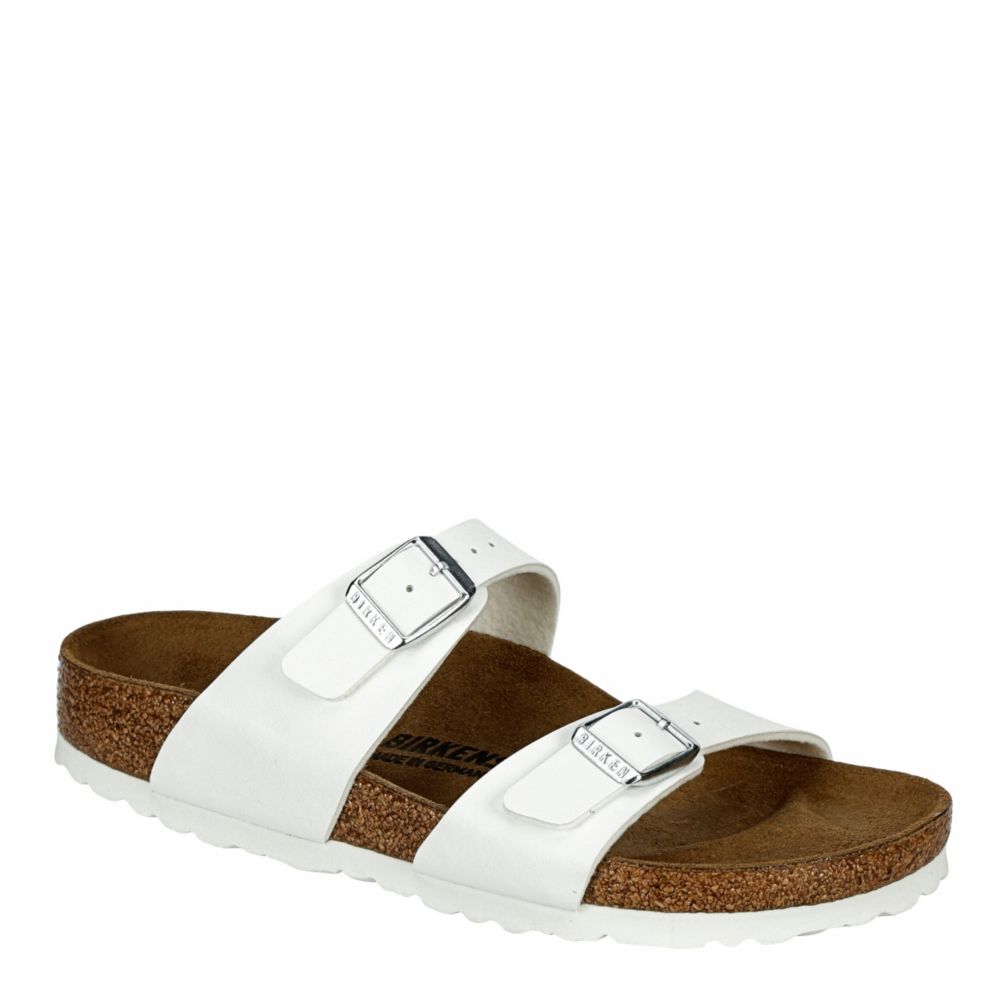 white birkenstock like sandals