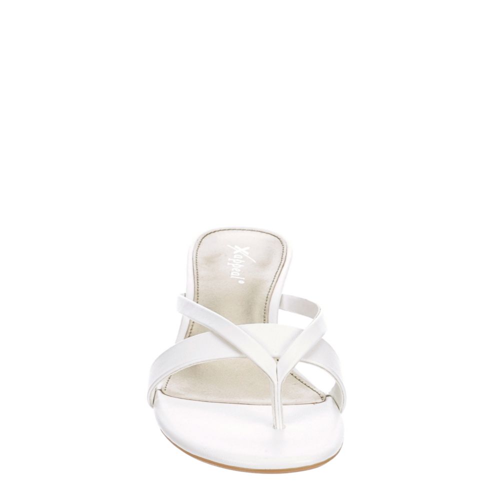 White Xappeal Womens Avita Thong Sandal | Womens | Off Broadway Shoes