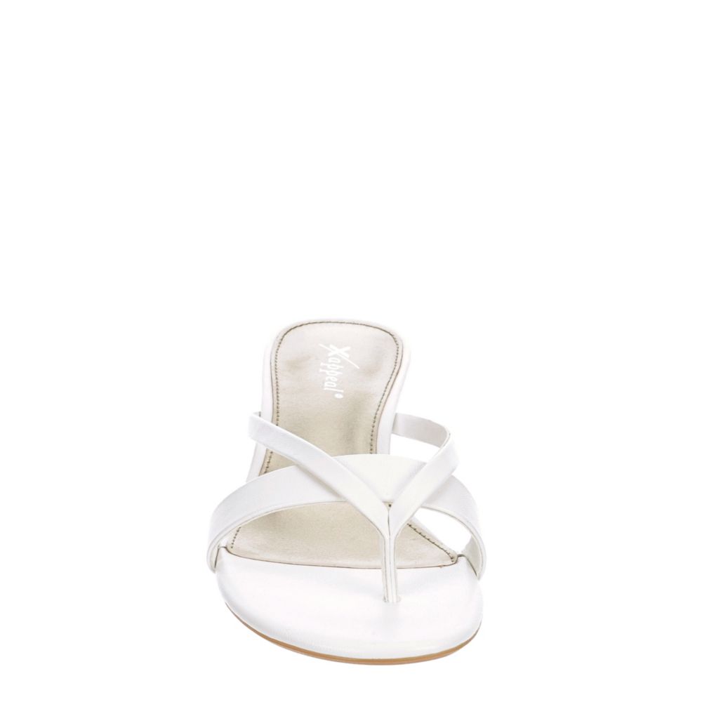 XAPPEAL Womens Avita Thong Sandal - WHITE