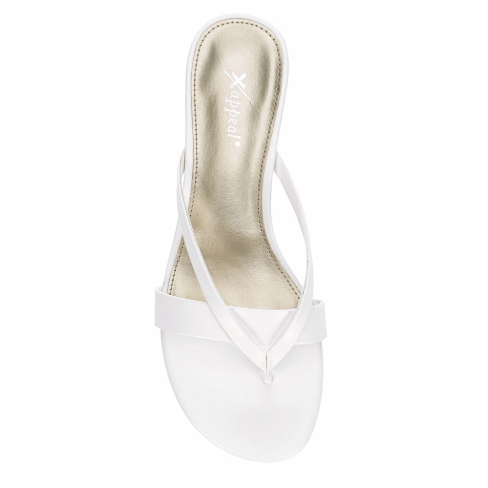 XAPPEAL Womens Avita Thong Sandal - WHITE
