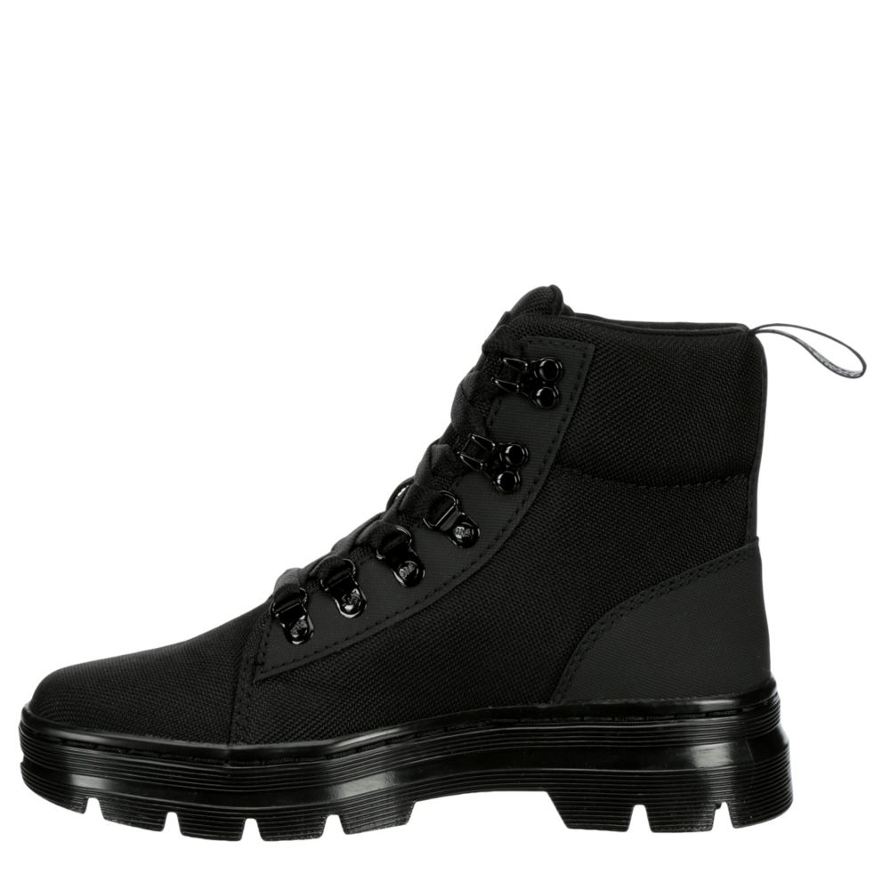 Black Dr.martens Womens Combs Combat Boot | Boots | Off Broadway Shoes