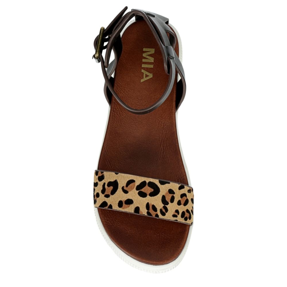 mia ellen platform sandal leopard