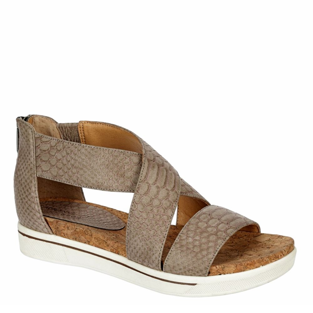 taupe platform sandals