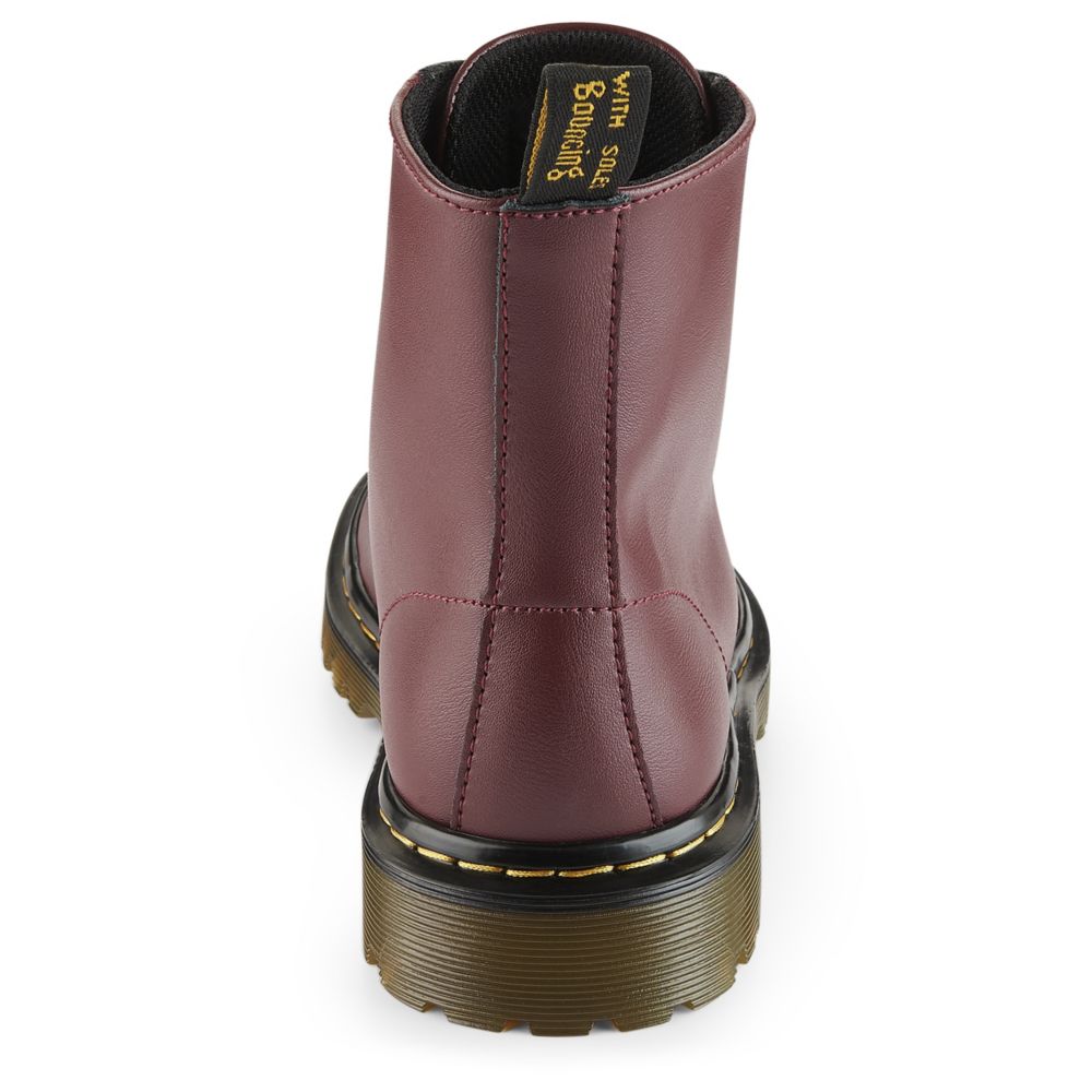 DR.MARTENS Womens Luana Combat Boot - RED
