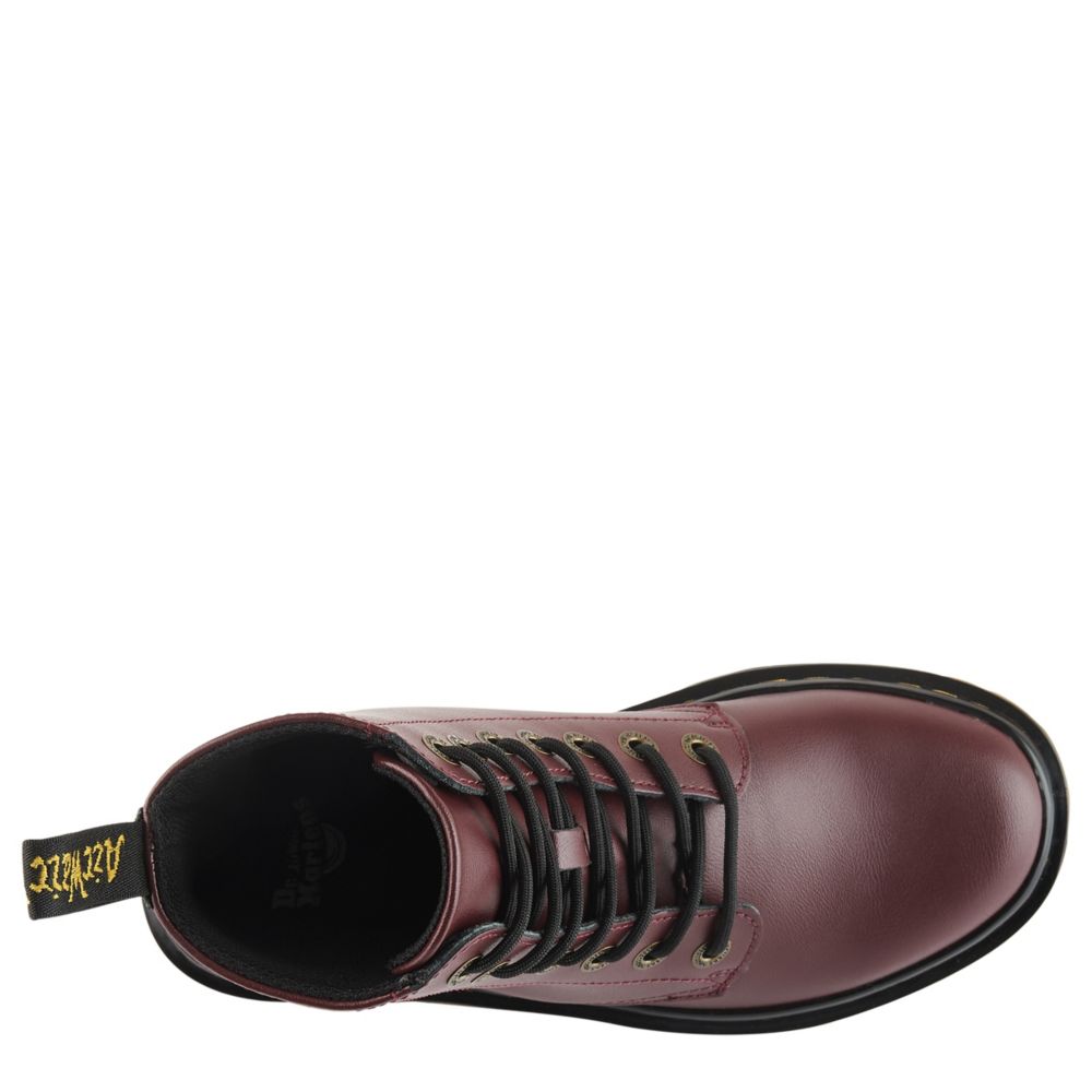 DR.MARTENS Womens Luana Combat Boot - RED