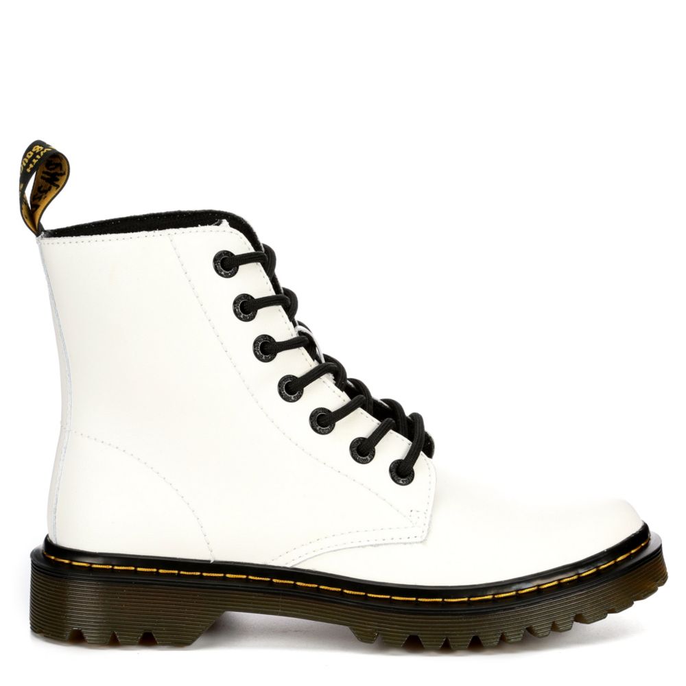 red bottom combat boots