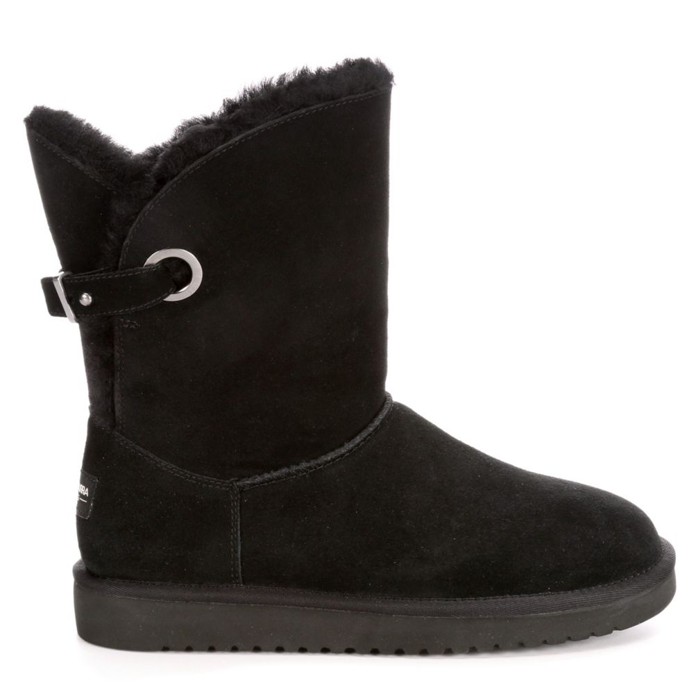 black ugg fur boots