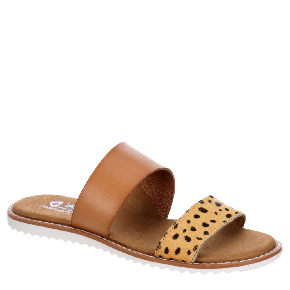 SKECHERS BOBS Womens Blazing Star Slide Sandal - TAN