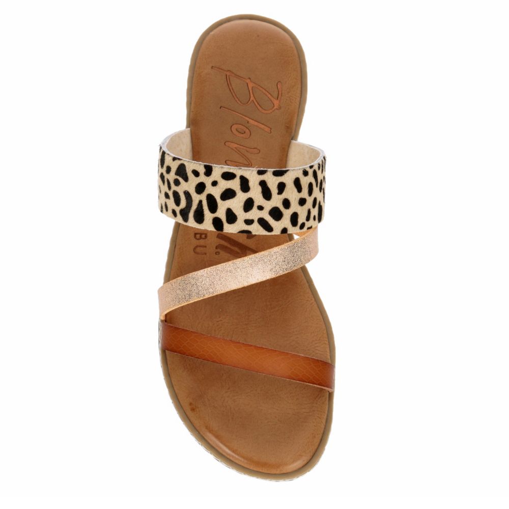 BLOWFISH Womens Otsi Slide Sandal - LEOPARD