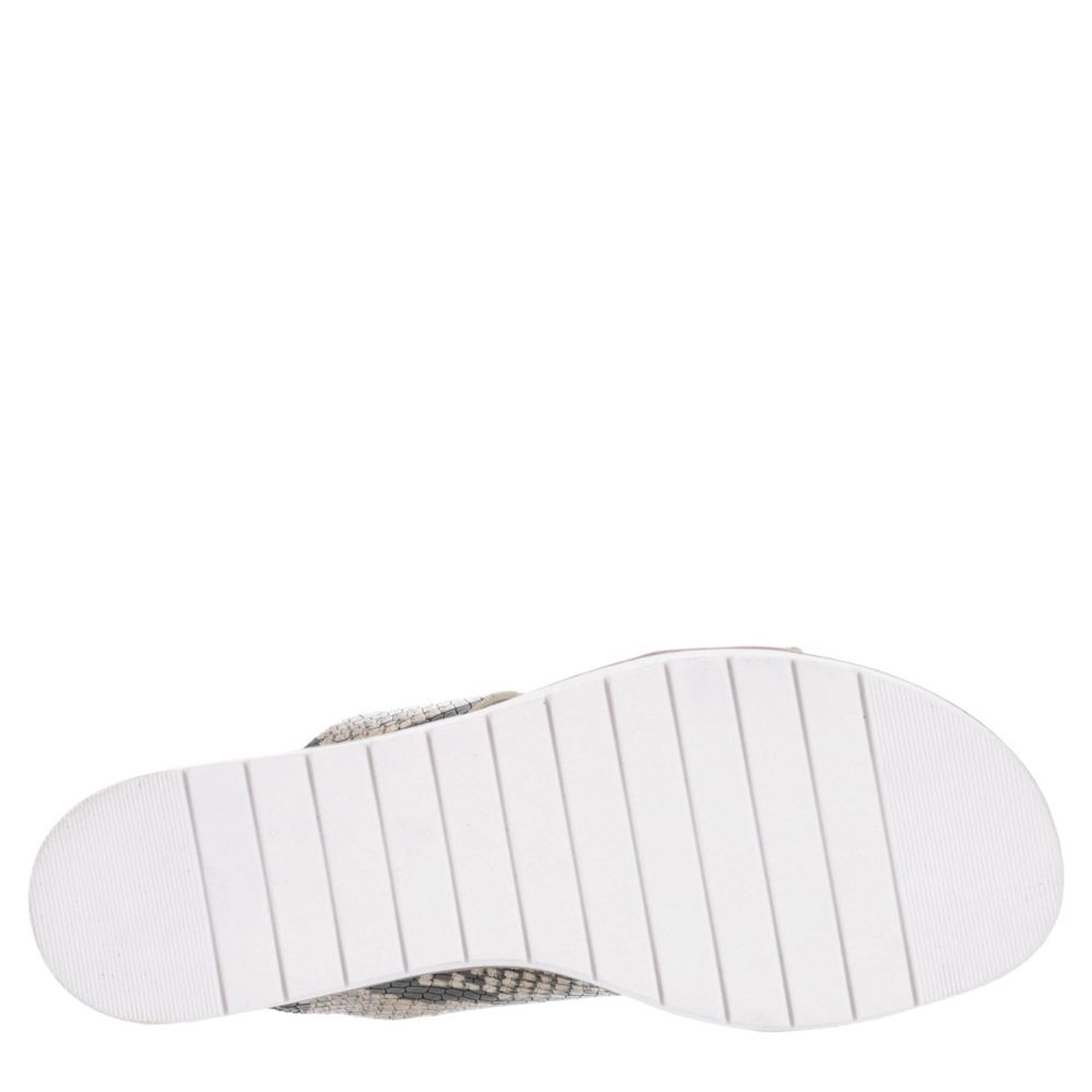 XAPPEAL Womens Farrah Wedge Slide Sandal - SNAKE