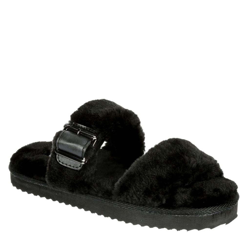 steve madden black slide sandals