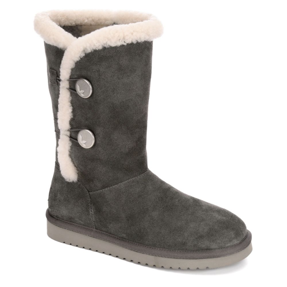 dark grey womens boots