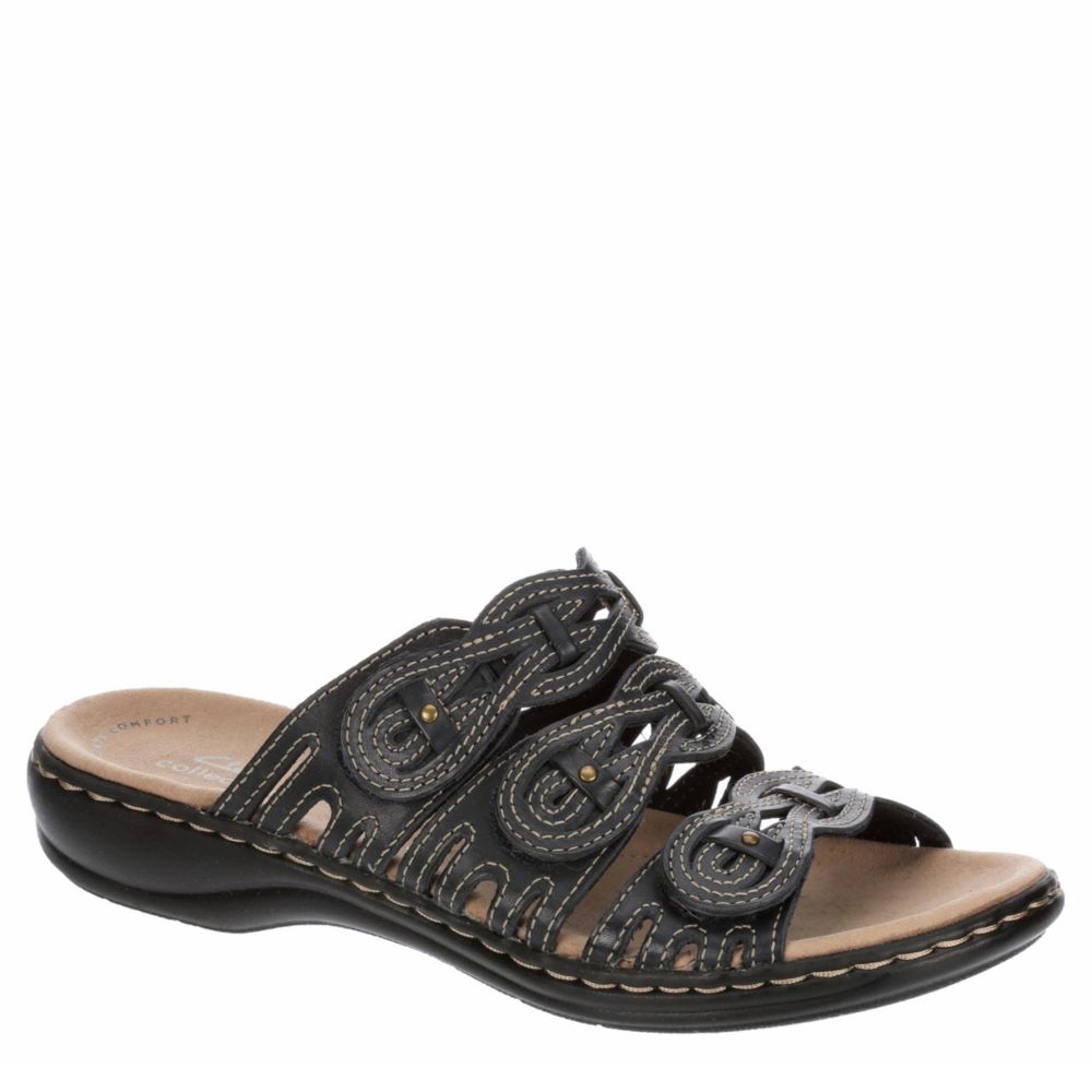 clarks womens leisa faye slide sandals