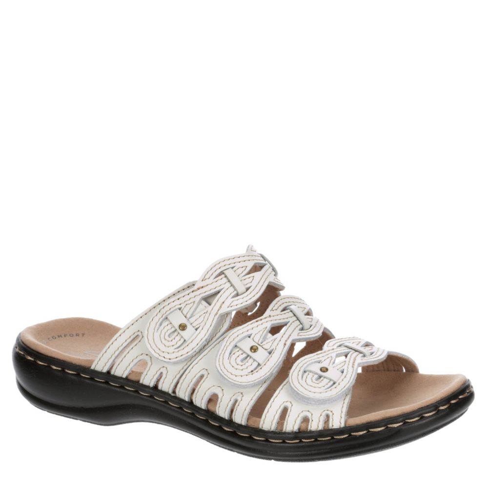 clarks womens leather sandals