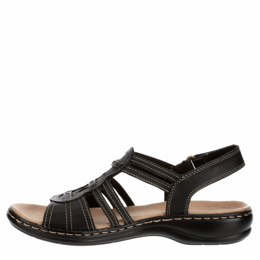 CLARKS Womens Leisa Janna Comfort Sandal - BLACK