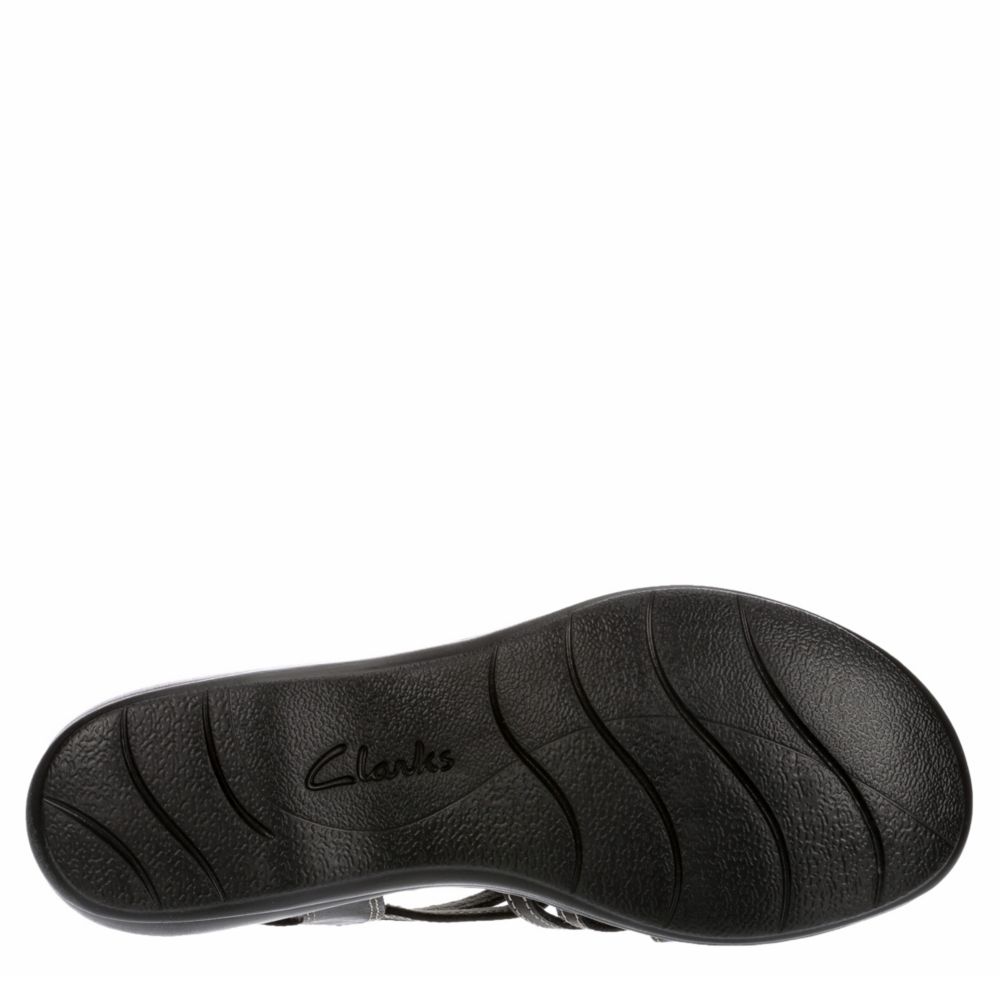 CLARKS Womens Leisa Janna Comfort Sandal - BLACK