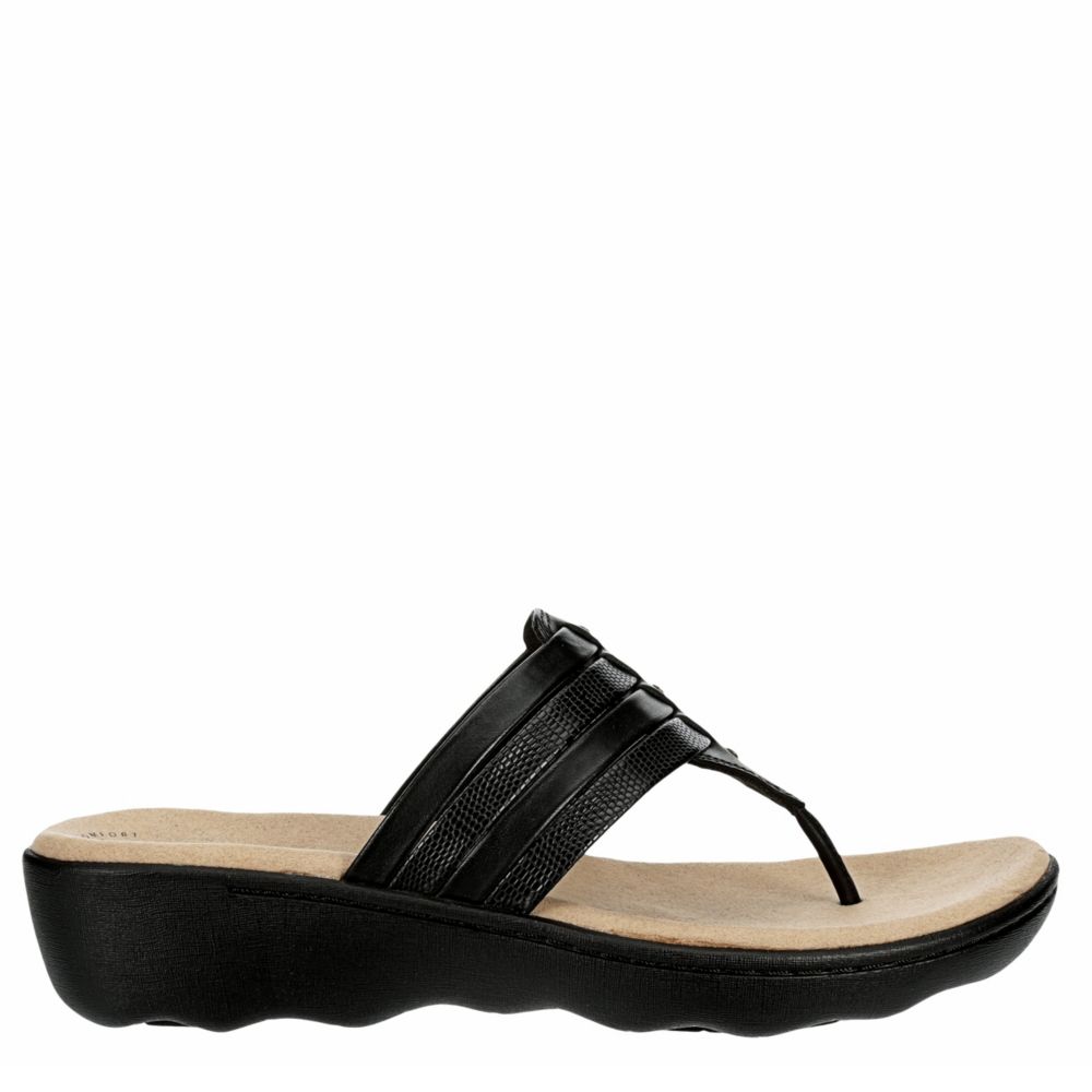Womens Phebe Carman Wedge Thong Sandal