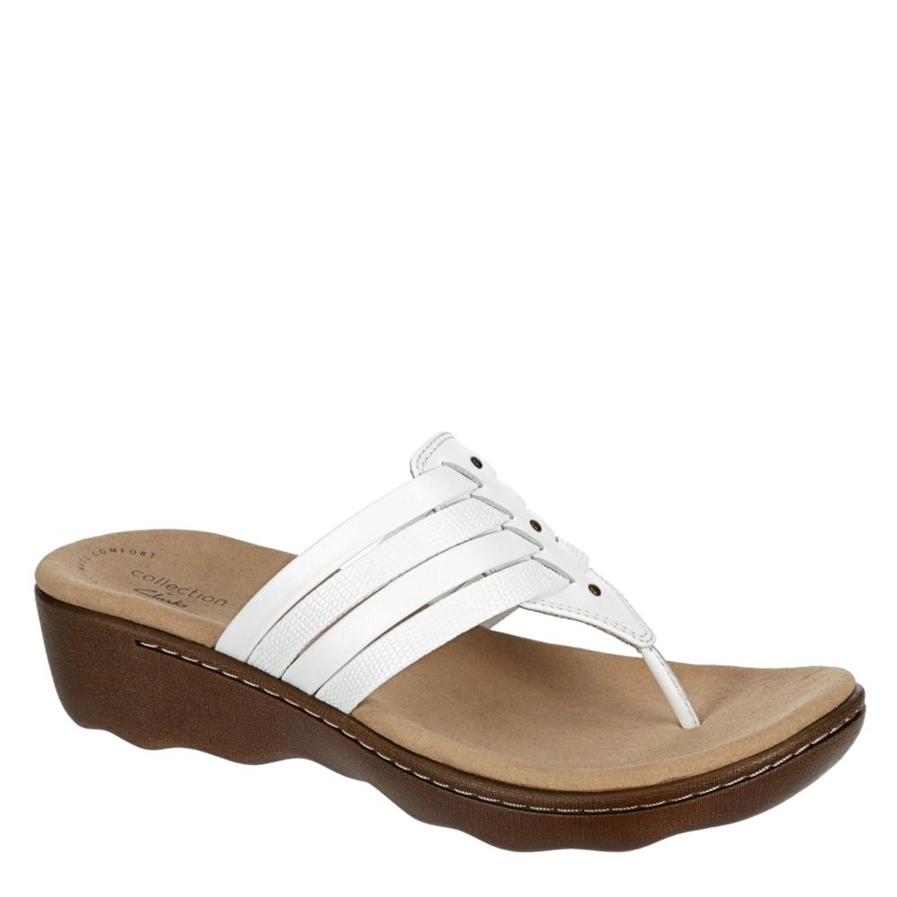 womens white clark sandals