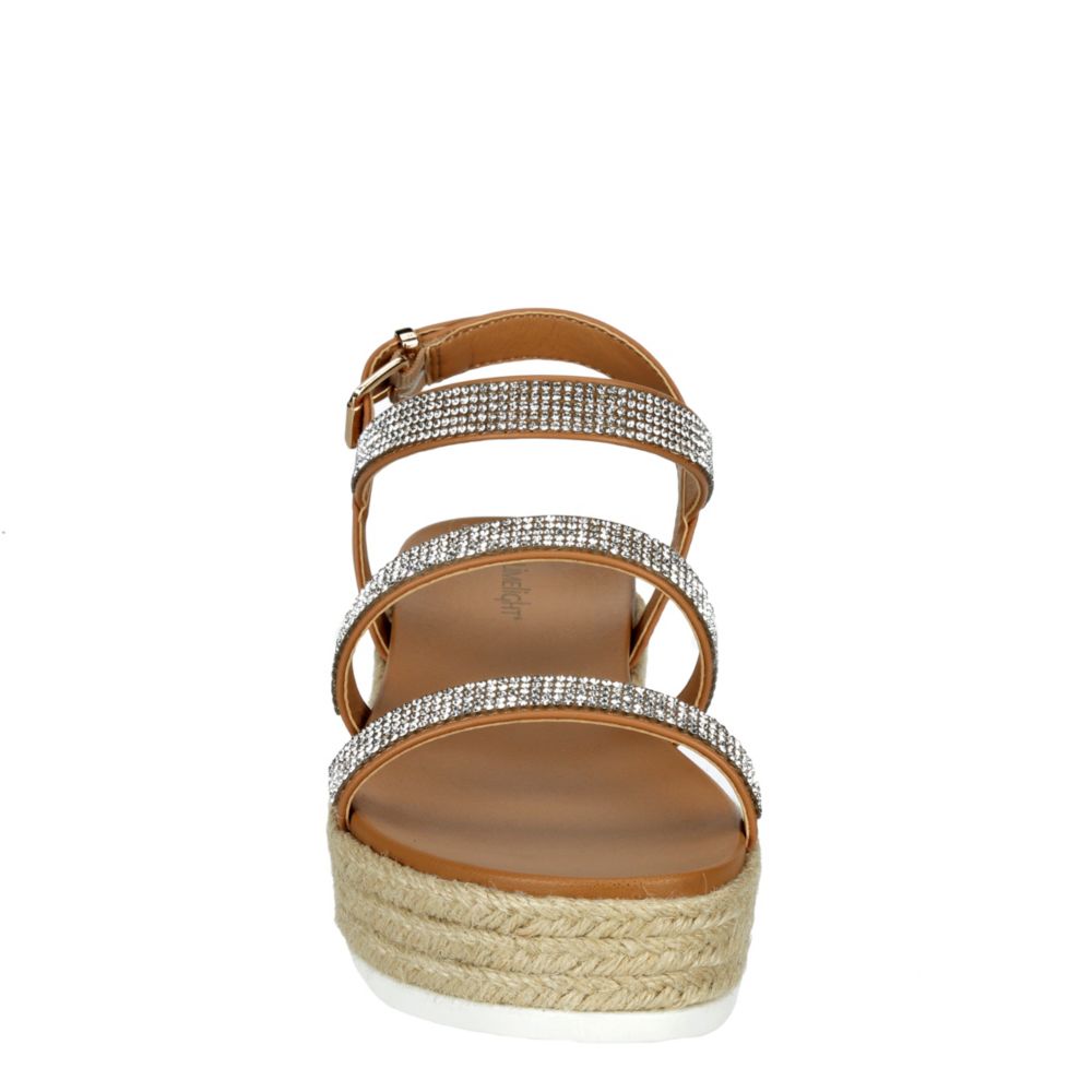 LIMELIGHT Womens Lana Espadrille Platform Sandal - TAN