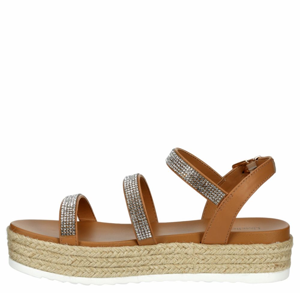 LIMELIGHT Womens Lana Espadrille Platform Sandal - TAN