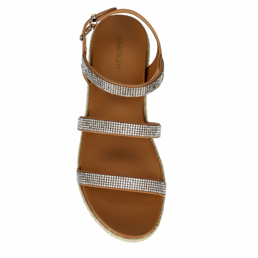 LIMELIGHT Womens Lana Espadrille Platform Sandal - TAN