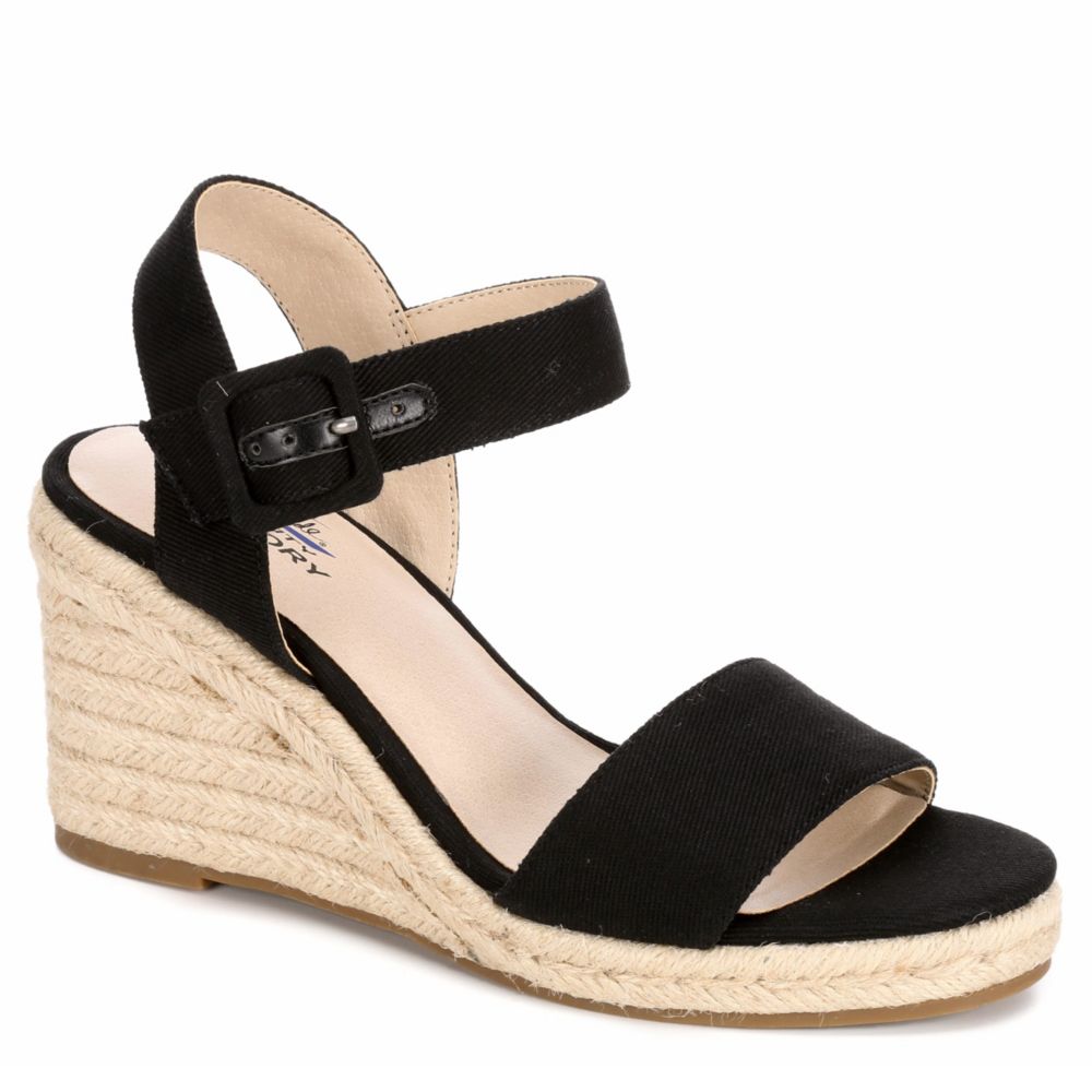 lifestride black wedges