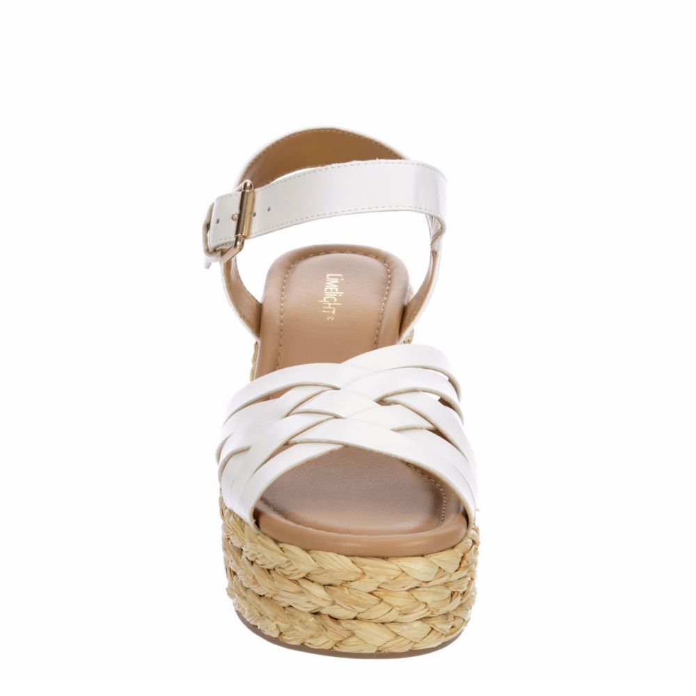 LIMELIGHT Womens Tropez Wedge Sandal - WHITE