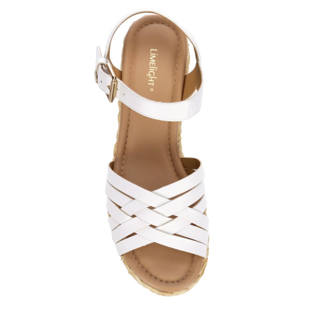 LIMELIGHT Womens Tropez Wedge Sandal - WHITE
