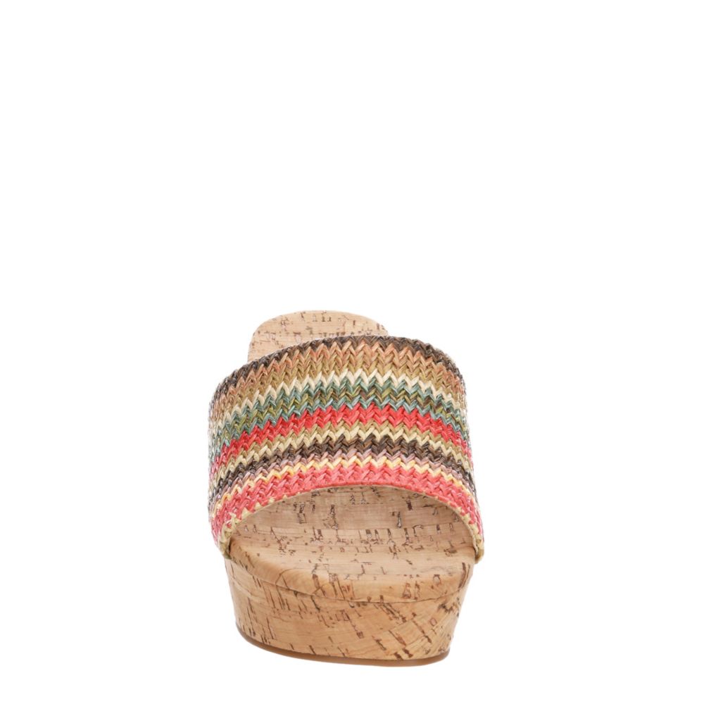 MICHAEL BY MICHAEL SHANNON Womens Ibiza Wedge Sandal - MULTICOLOR