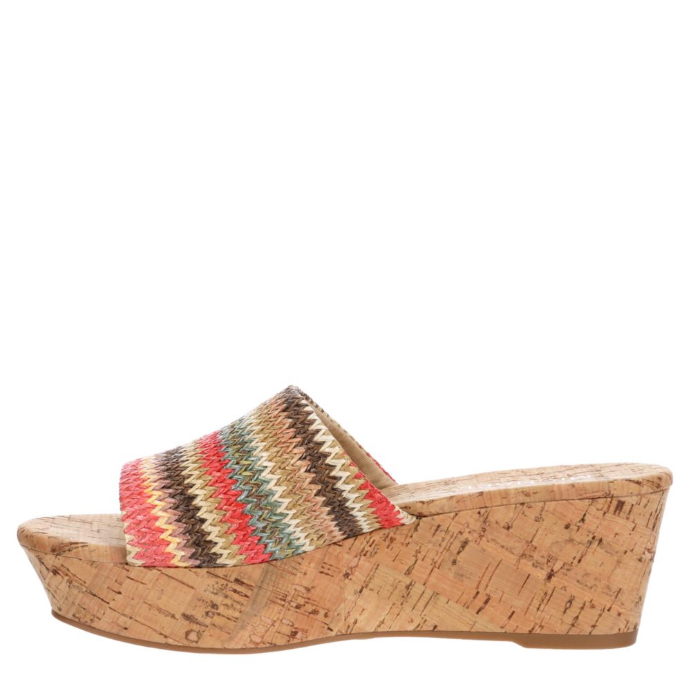 MICHAEL BY MICHAEL SHANNON Womens Ibiza Wedge Sandal - MULTICOLOR