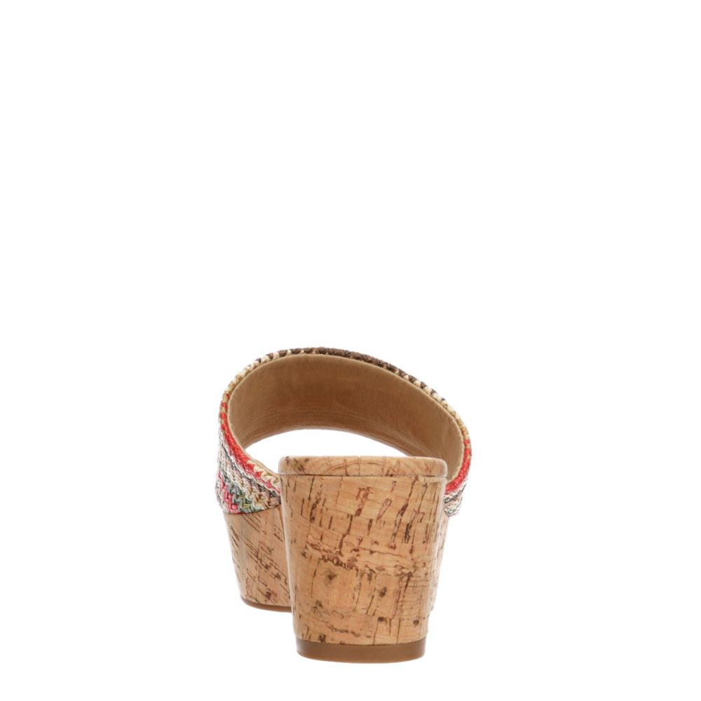 MICHAEL BY MICHAEL SHANNON Womens Ibiza Wedge Sandal - MULTICOLOR
